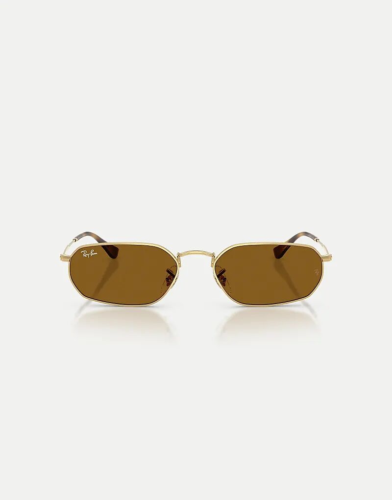 

Солнцезащитные очки Ray-Ban Irregular с коричневыми линзами в цвете Arista Gold