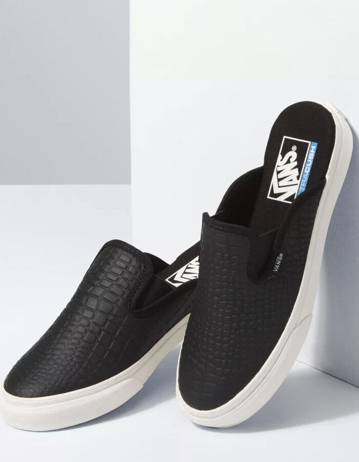 Мужские черные кожаные мюли Vans Classic VN0A4P3UVYE, повседневные туфли слипоны JOBB1993 — фото 3