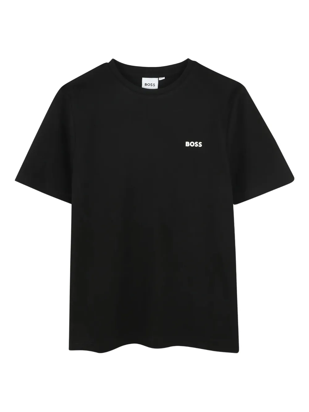 

Футболка с вышитым логотипом BOSS Kidswear, черный
