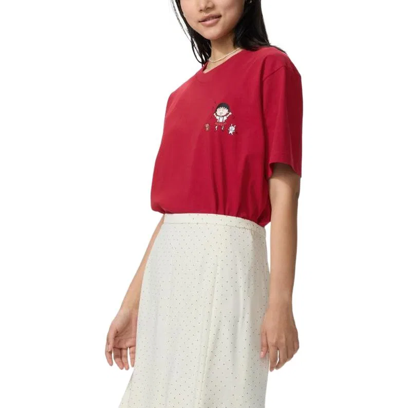 Футболка Uniqlo x YINGTAOXIAOWANZI Red — фото 4