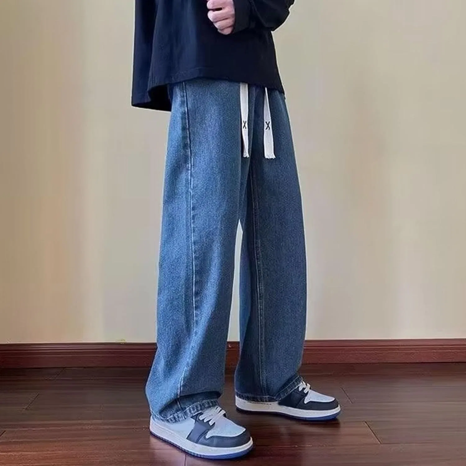 Джинсы свободные Hip Hop Jean, синий — фото 4