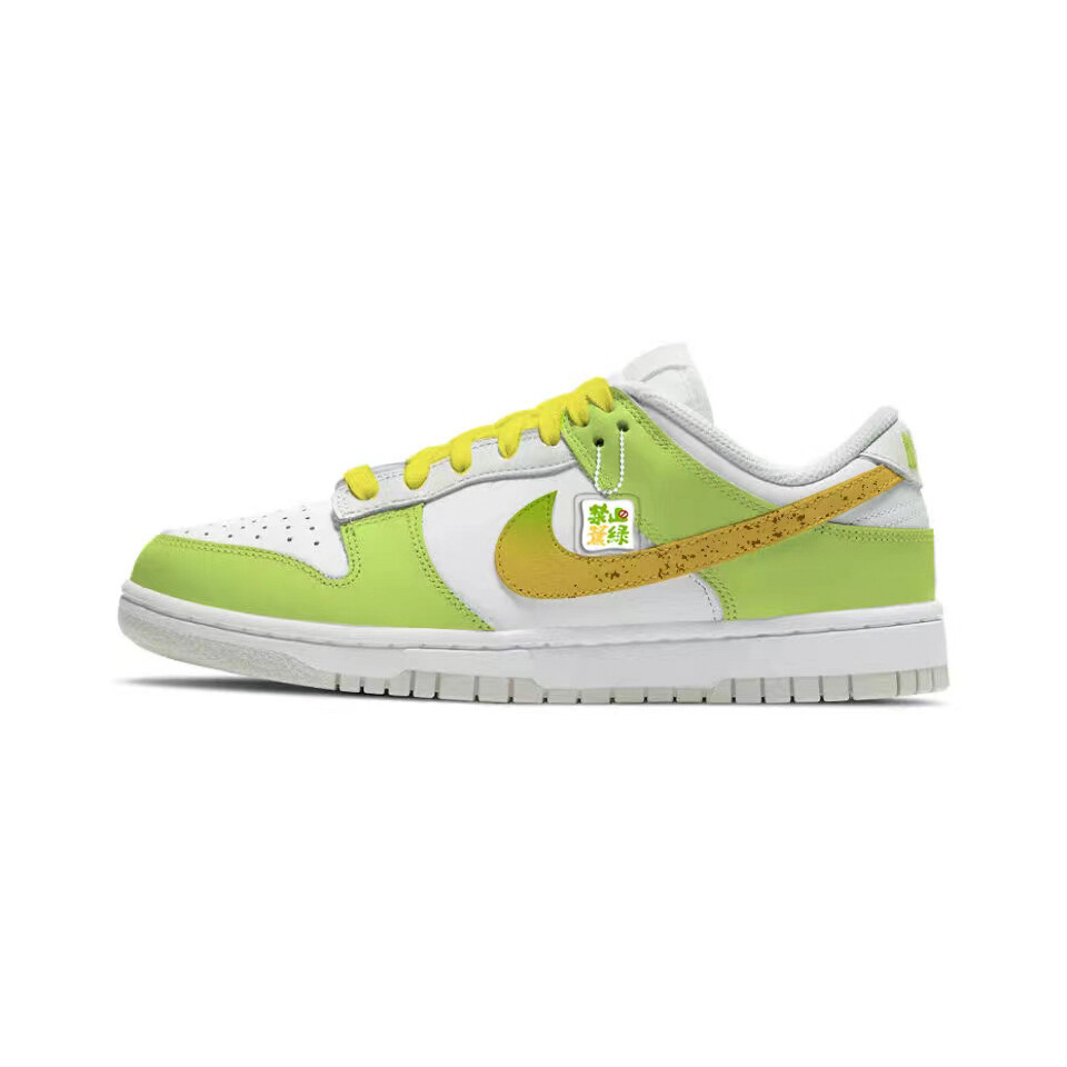 

Кроссовки Nike Dunk Skateboarding Shoes Unisex Low-top Yellow, цвет Keylime