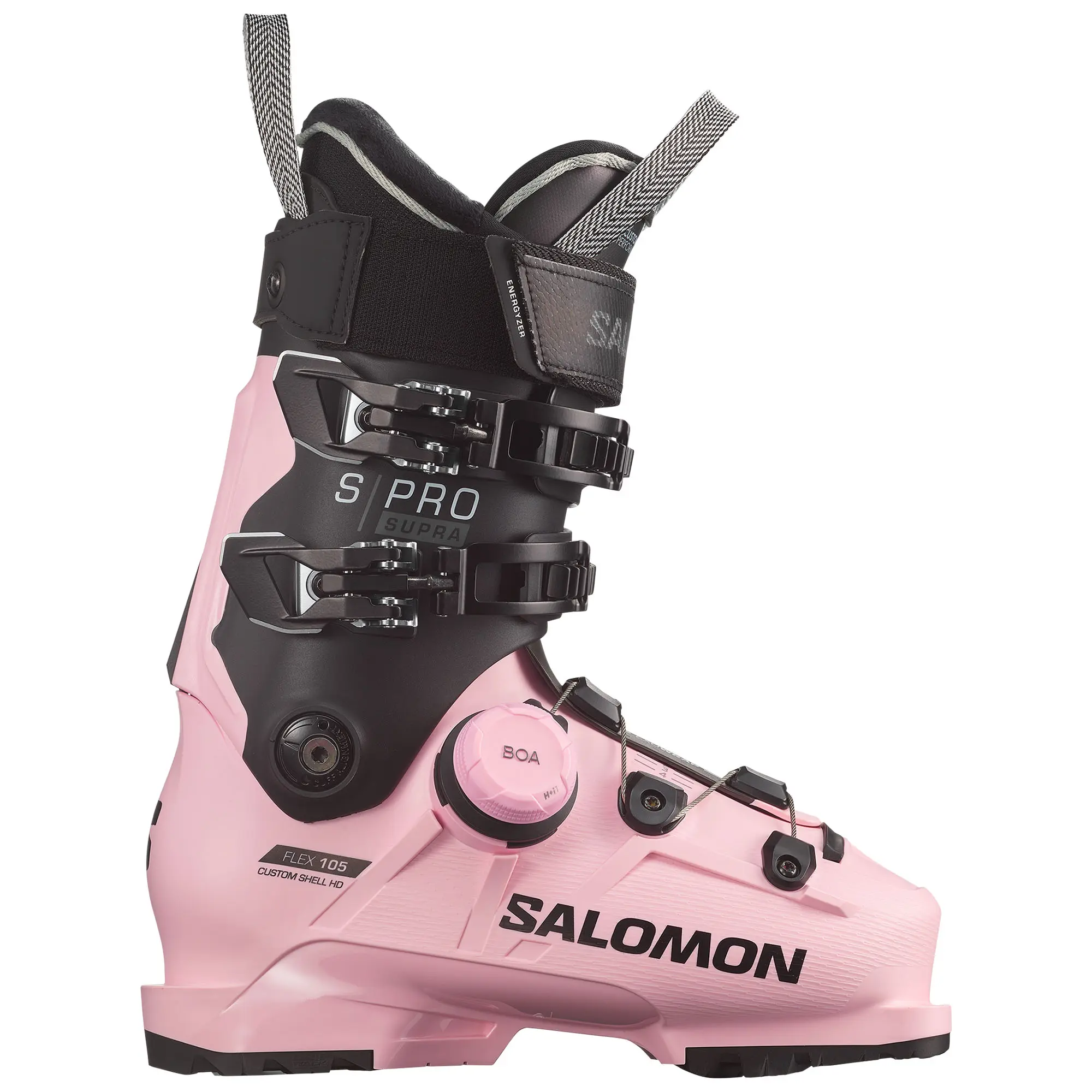 

Женские горнолыжные ботинки S/Pro Supra BOA 105 '25 Salomon, Rose Shadow/Black/Beluga