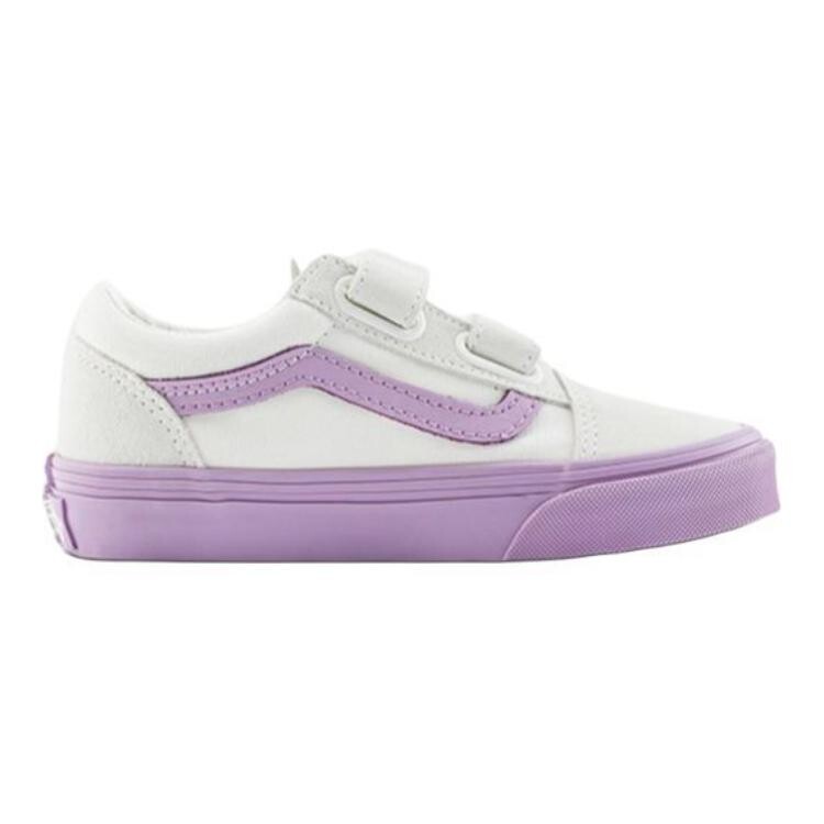 Кроссовки Vans Old Skool Kids Skateboarding Shoes Kids Low-top White/Purple, фиолетовый — фото 2