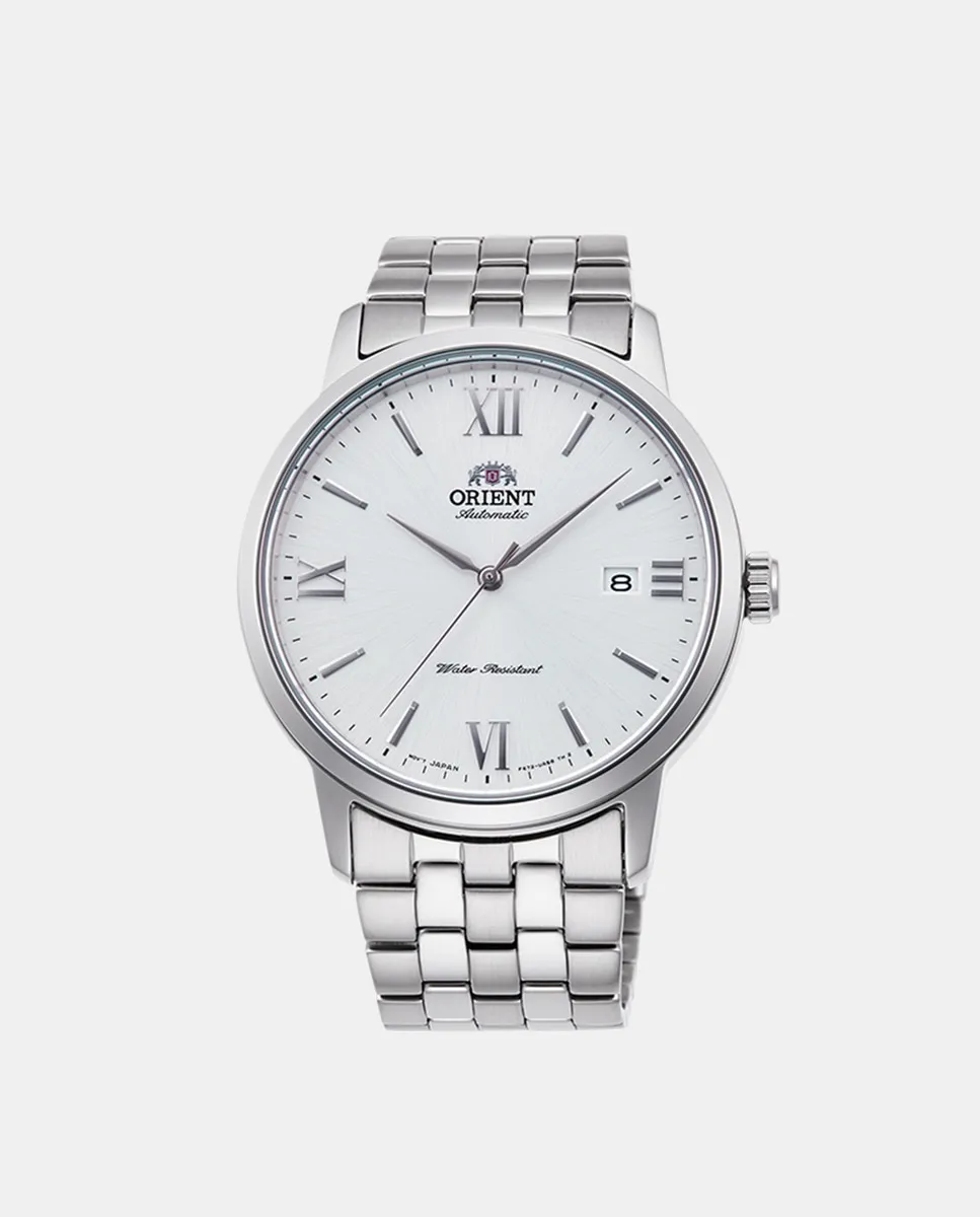 

Современные мужские часы RA-AC0F10S с автоматическим механизмом из стали Orient, серебряный