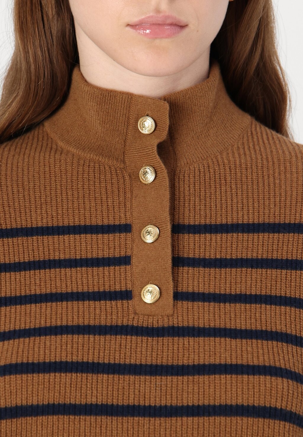 

Джемпер GOLD BUTTON SWEATER Tommy Hilfiger, коричневый