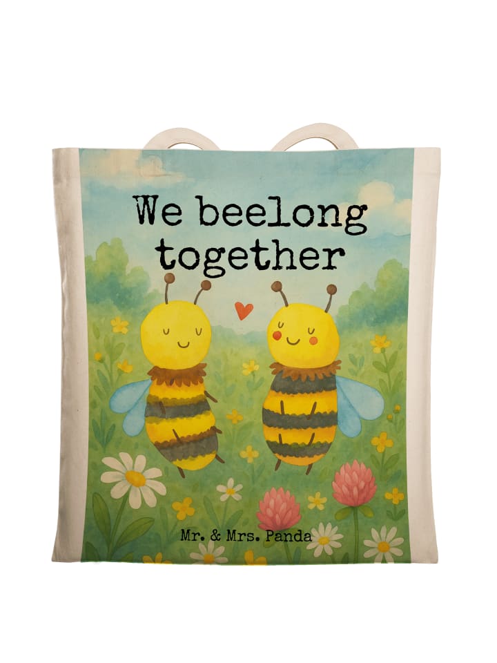 

Mr. & Mrs. Panda Сумка с изображением пчелы и надписью белого цвета