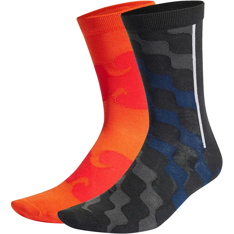 

Adidas Носки до середины голени, коллекция MARIMEKKO, женские, 2 пары, черно-оранжевые