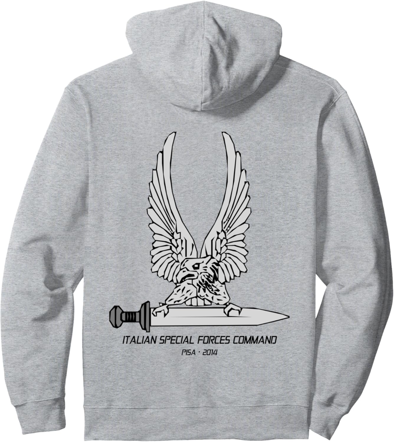 

Худи с изображением итальянского военного ветерана, изготовленное командованием спецназа Италии, синее Italian Patriot Italian Military Militare Italiano