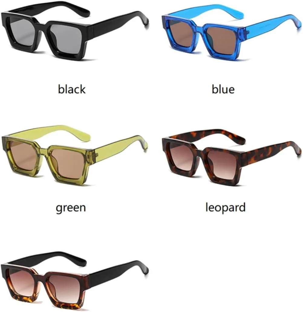 

Солнцезащитные очки для мужчин и женщин - защита UV400 - линзы синего цвета "панк-конфетка" для занятий спортом на открытом воздухе и вождения DSVIGF, Green