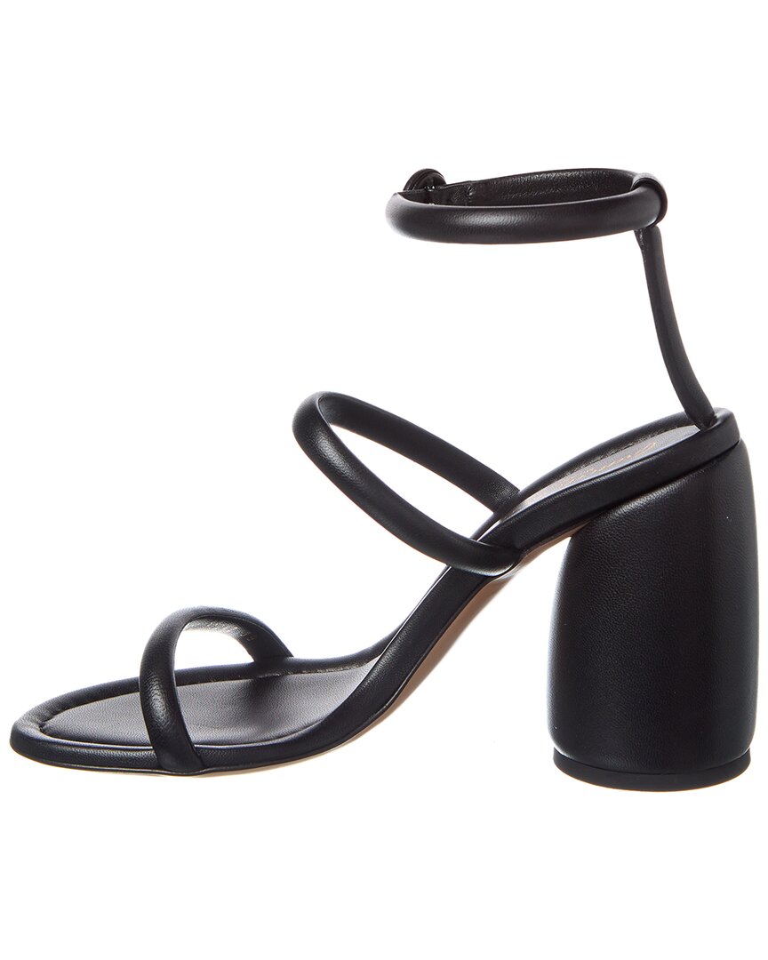 Gianvito Rossi Leather Sandal, черный — фото 2