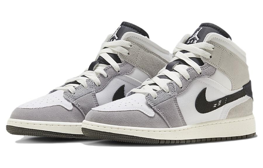 Кроссовки Jordan Air Jordan 1 Vintage Basketball Women, серый/черный/белый — фото 3