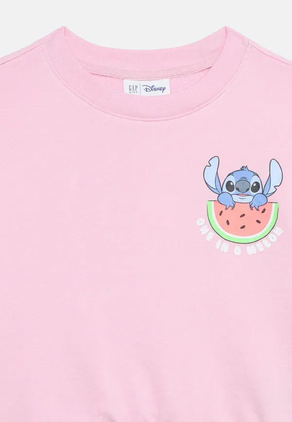 Свитшот с вставками Stitch wedge crew Gap, примула розовый — фото 4