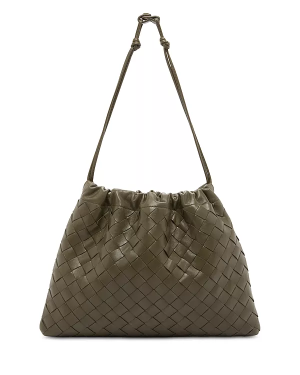 

Пылезащитный мешок, кожаная сумка через плечо Intrecciato Bottega Veneta, зеленый