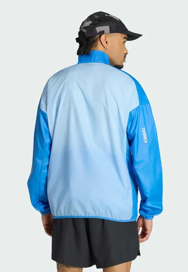 Куртка Adidas Sportswear Terrex multi clima365 windweave jacket outdoor jacket, голубой луч — фото 2