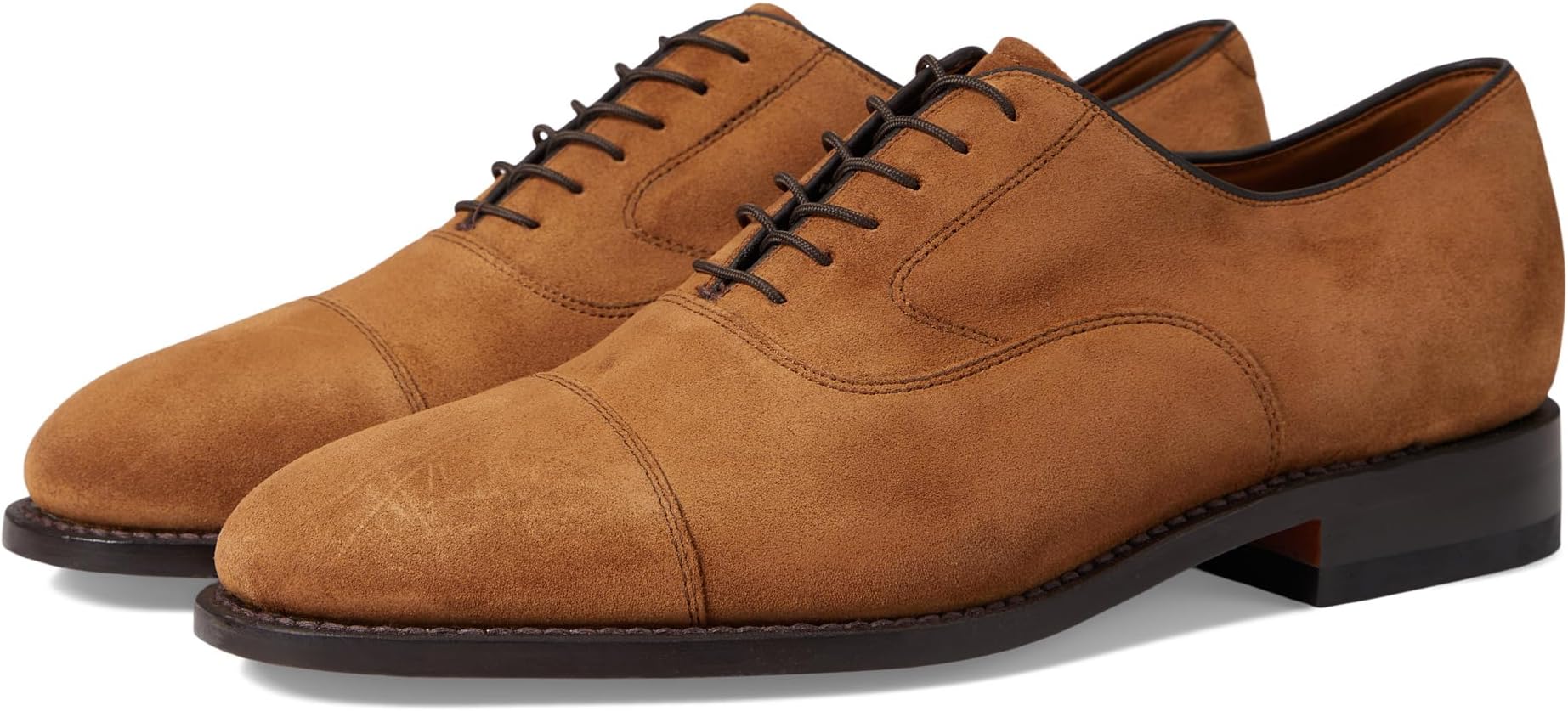 

Оксфорды Johnston & Murphy Melton Cap Toe, цвет Snuff Suede