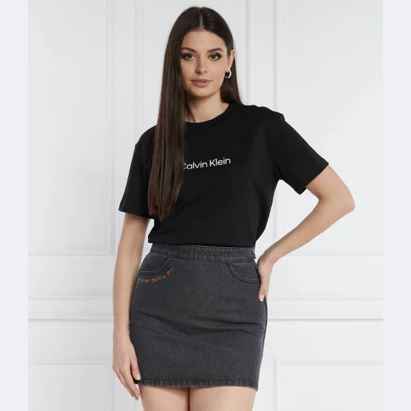 Футболка стандартного кроя с логотипом Hero Calvin Klein, черный — фото 2