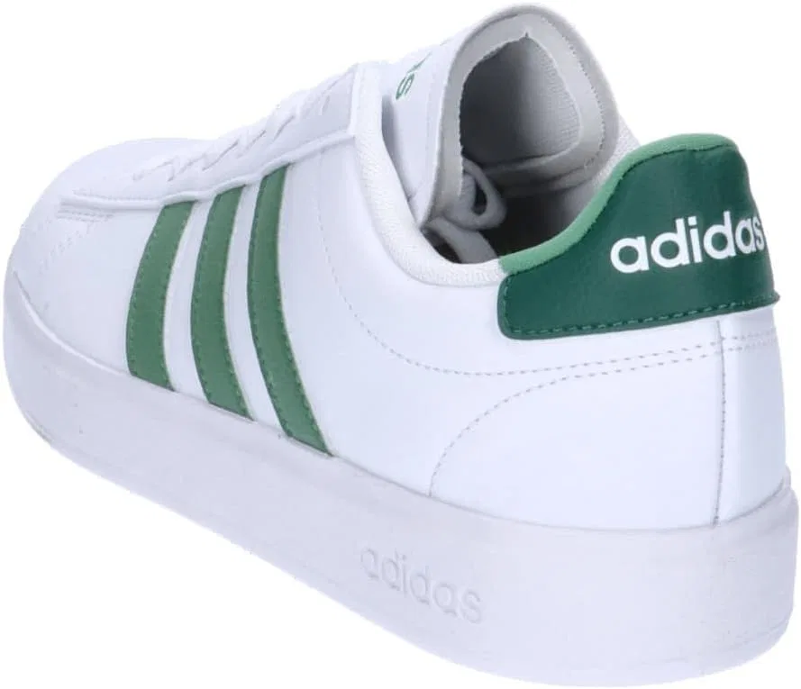 Мужские кроссовки Adidas Low Grand Court 2.0, Ftwr White Preloved Green Collegiate Green — фото 4