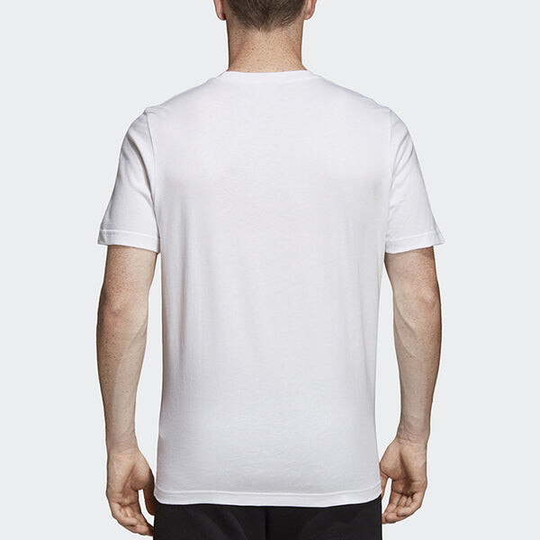 Футболка originals logo classic embroidered white Adidas, белый — фото 4