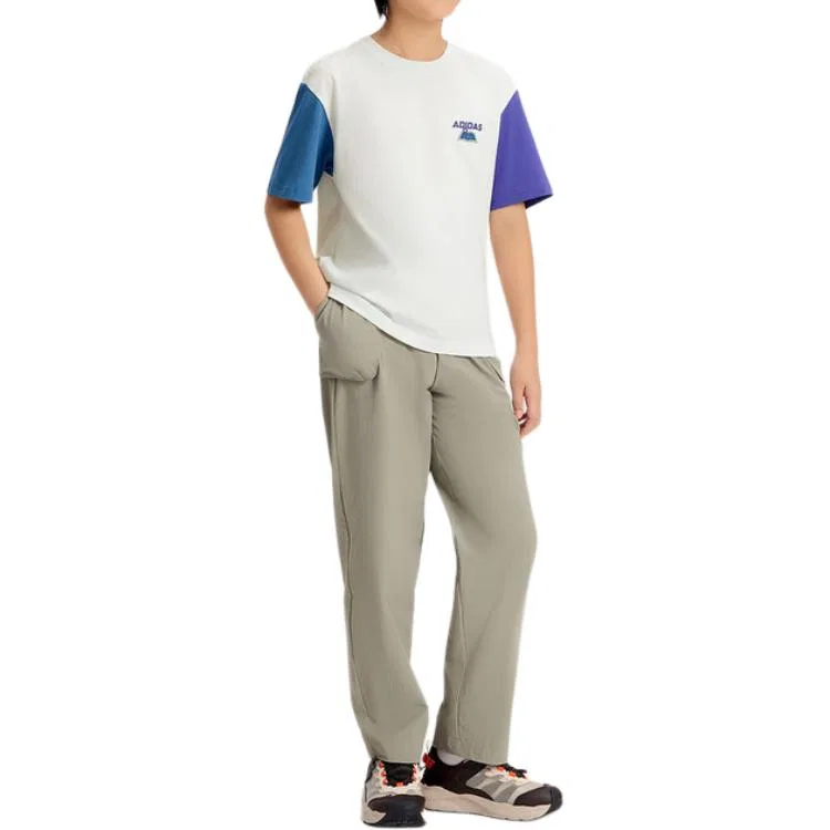Шорты детские Moderate Quick Dry для всех детей Adidas, Khaki Green — фото 4