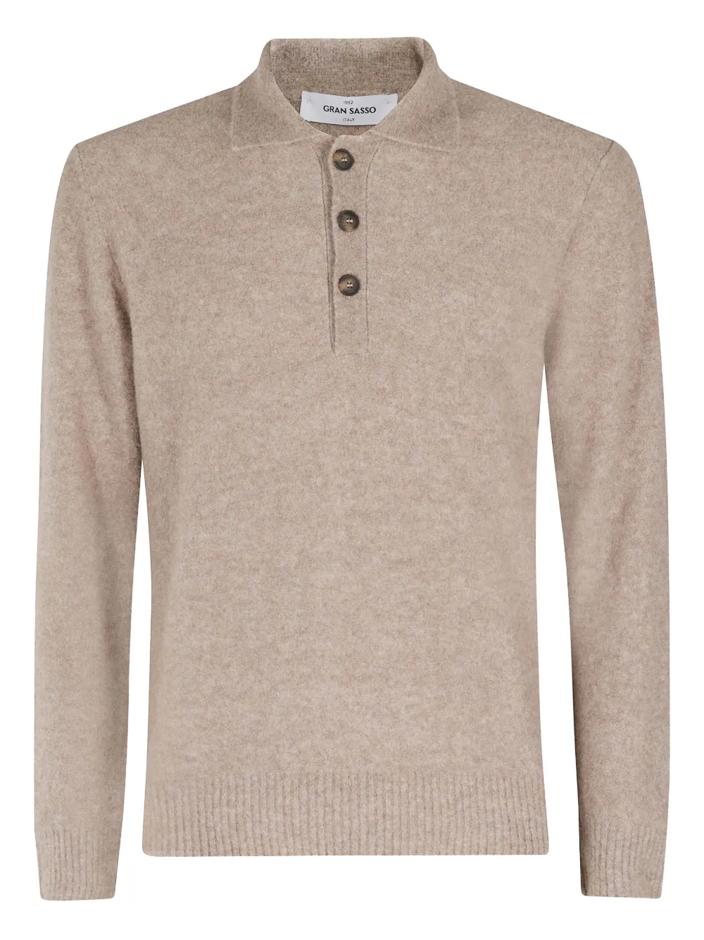 

Рубашка поло с воротником на пуговицах Gran Sasso, коричневый