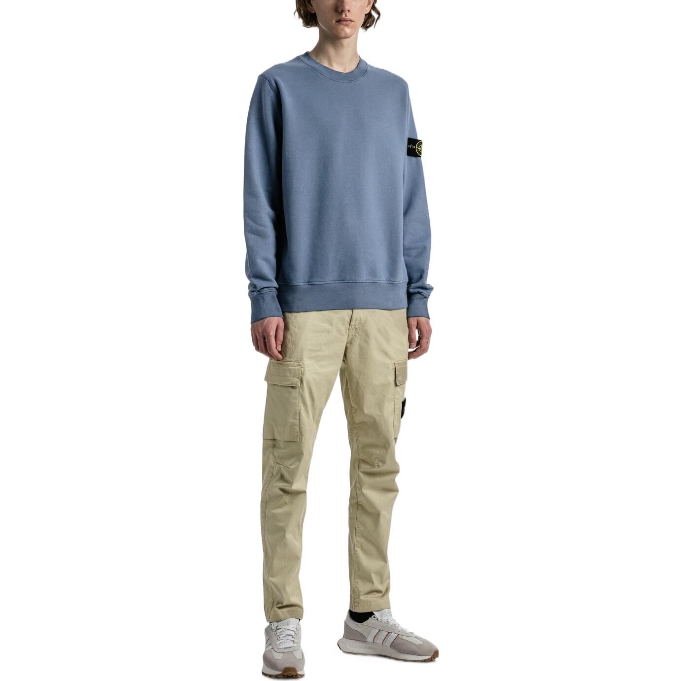 Толстовка мужская Shady Blue Stone Island, цвет Haze Blue — фото 3