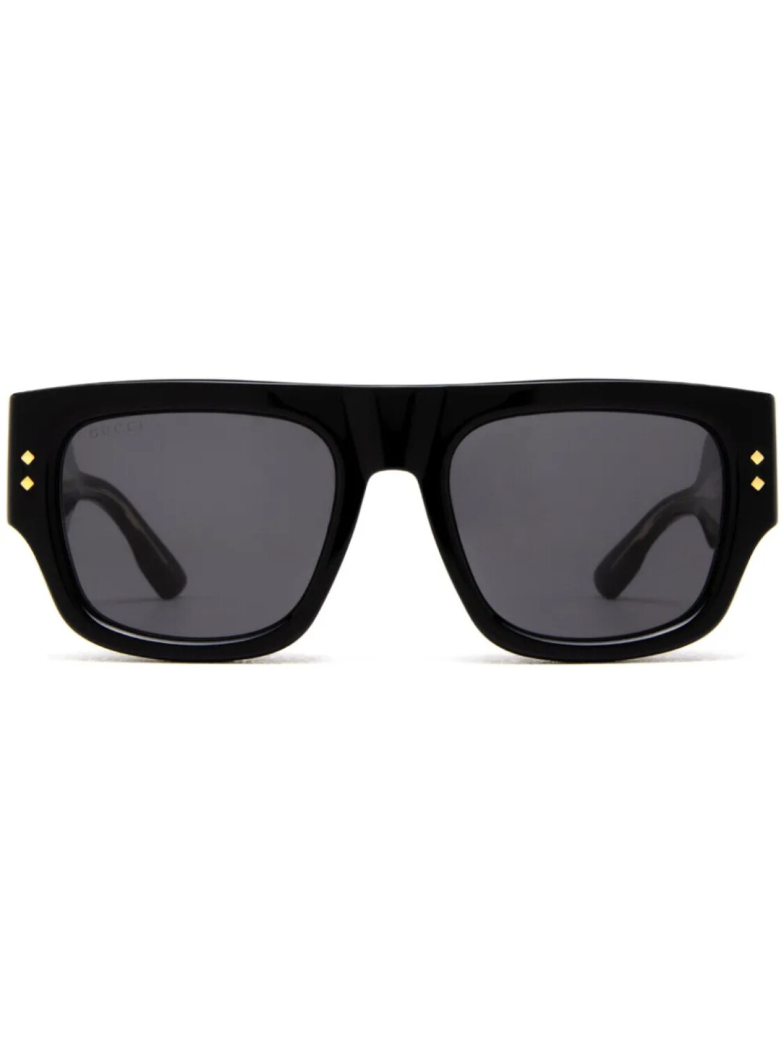 

Gucci Eyewear солнцезащитные очки в прямоугольной оправе, черный