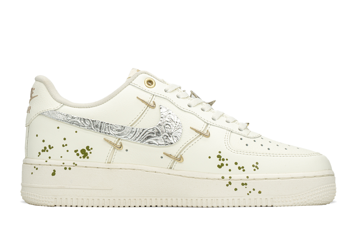 

Кроссовки Nike Air Force 1 Skateboard Shoes Women's Low-Top White/Green, Зеленый, Кроссовки Nike Air Force 1 Skateboard Shoes Women's Low-Top White/Green