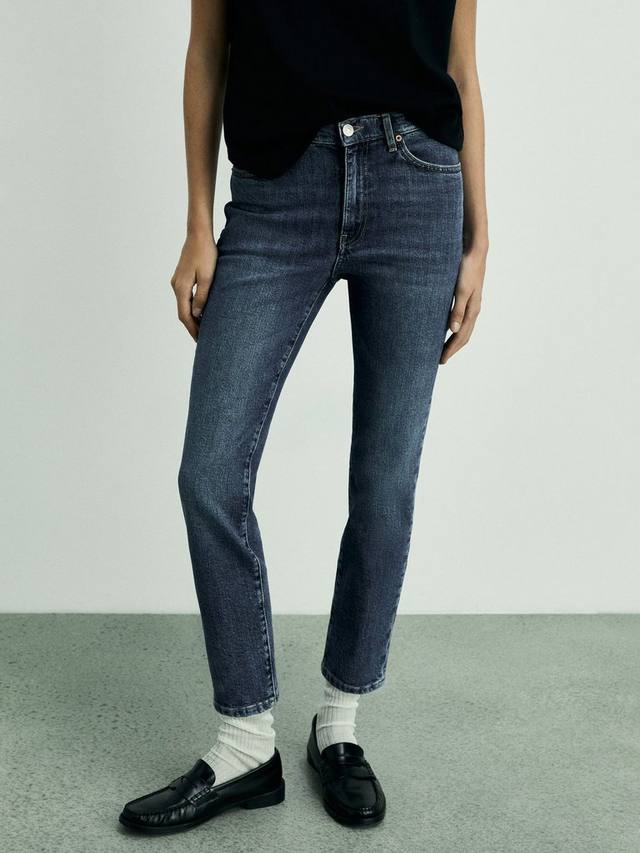 

Укороченные джинсы клаудии Mango, синий