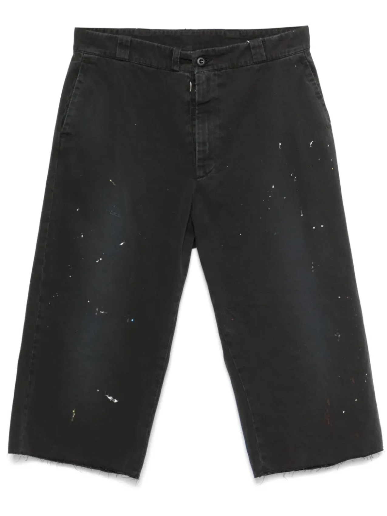 

Шорты MM6 Maison Margiela с брызгами краски, черный