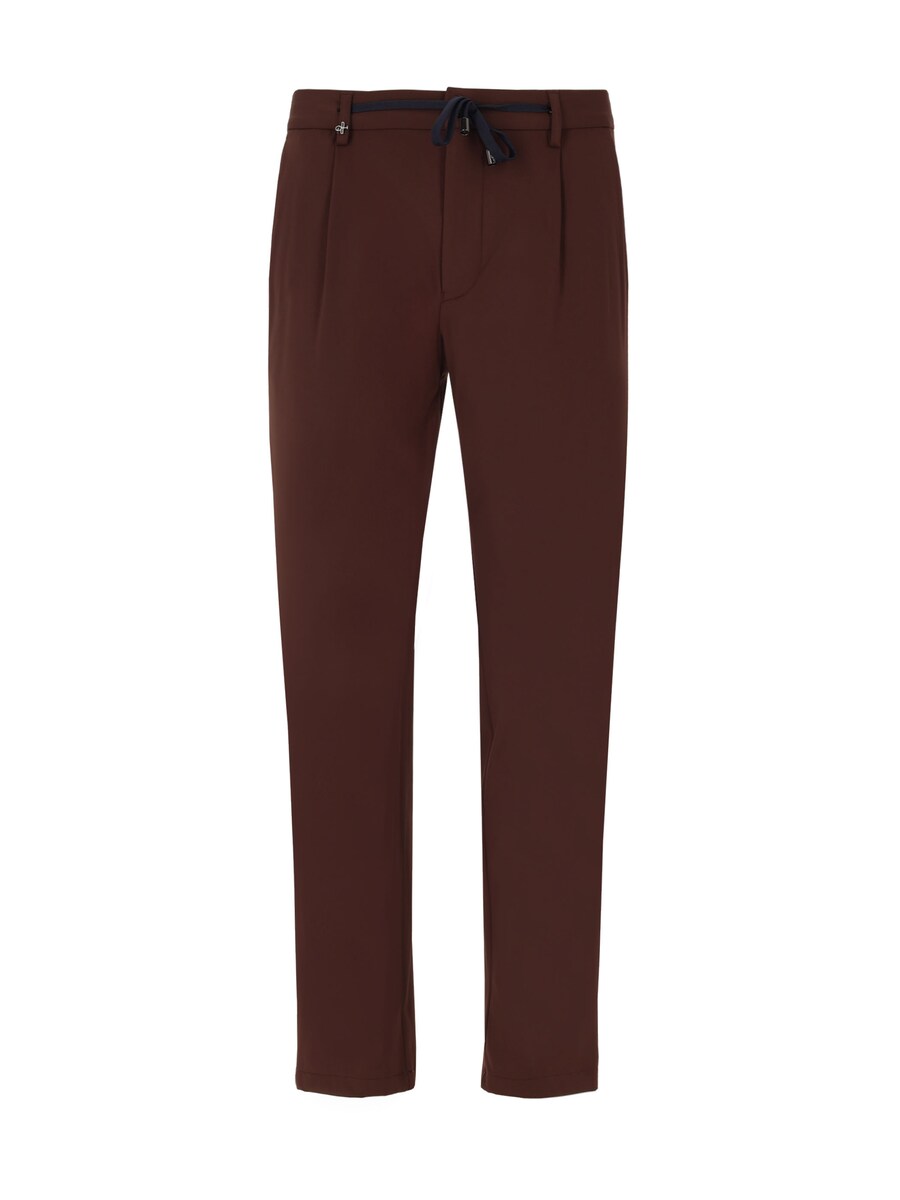 

Зауженные плиссированные брюки Distretto12, шоколадный