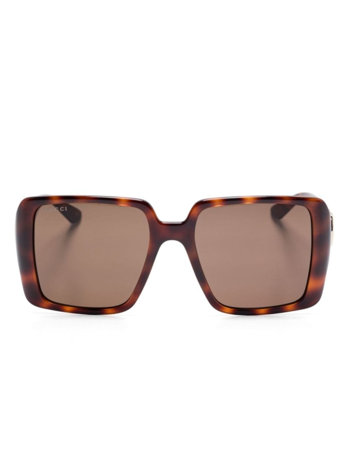 

Солнцезащитные очки Gucci Eyewear в квадратной оправе черепахового цвета, коричневый