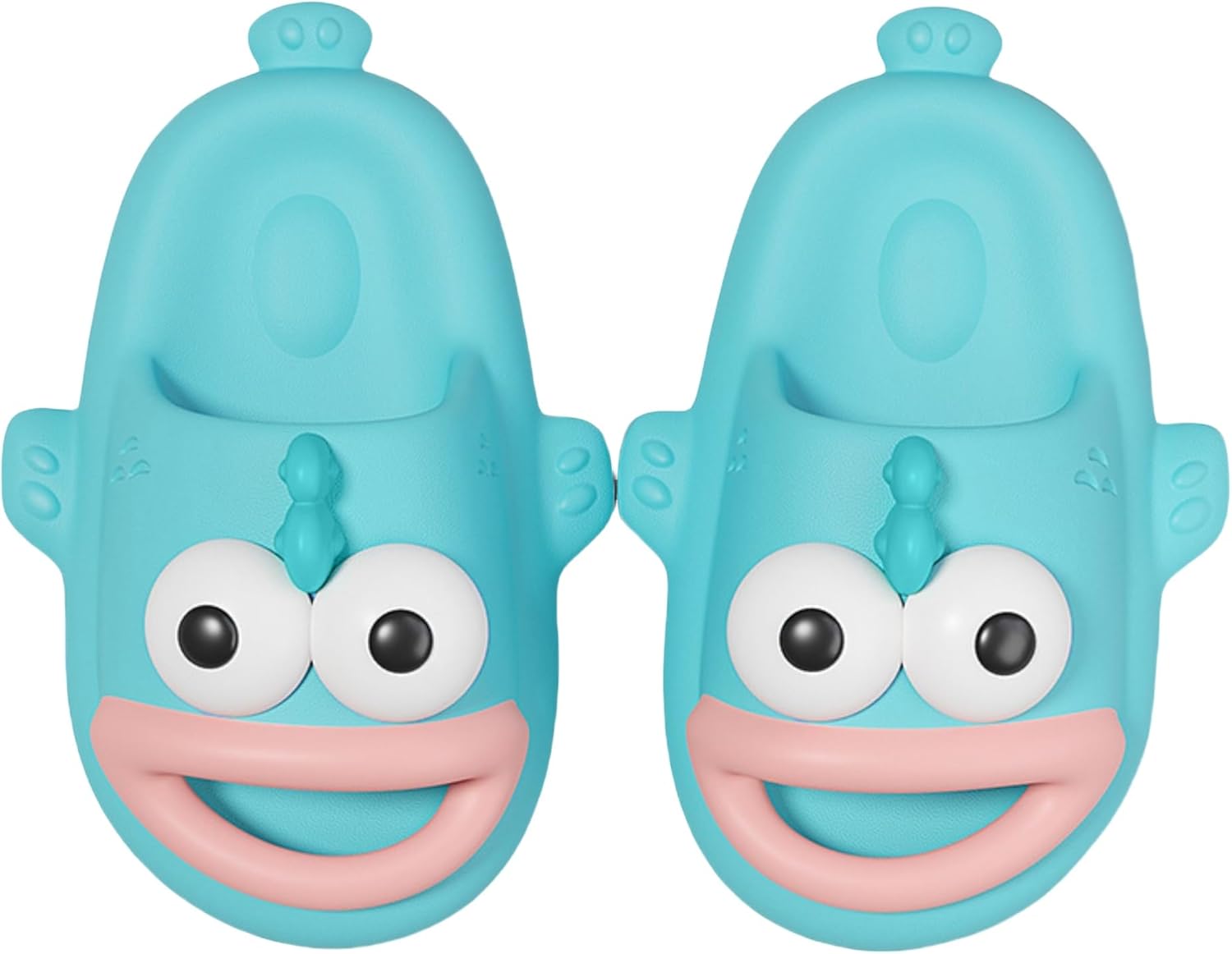 

Мультяшные детские тапочки с рисунком клоунской рыбы YTHSPNZE, для детей, летние забавные сандалии, нескользящие пляжные сандалии и шлепанцы для душа, синий