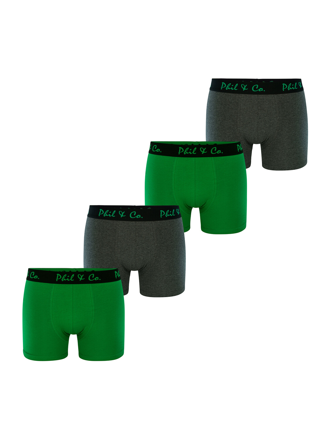 

Боксеры Phil & Co Berlin Retro Pants Jersey, цвет grün-anthrazit