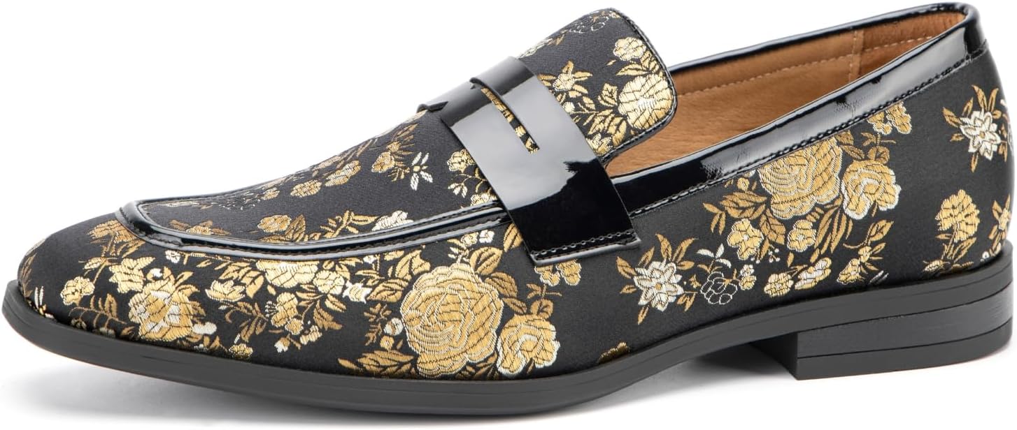 

Мужские бархатные лоферы JITAI, классические туфли для мужчин, лоферы под смокинг, золотой