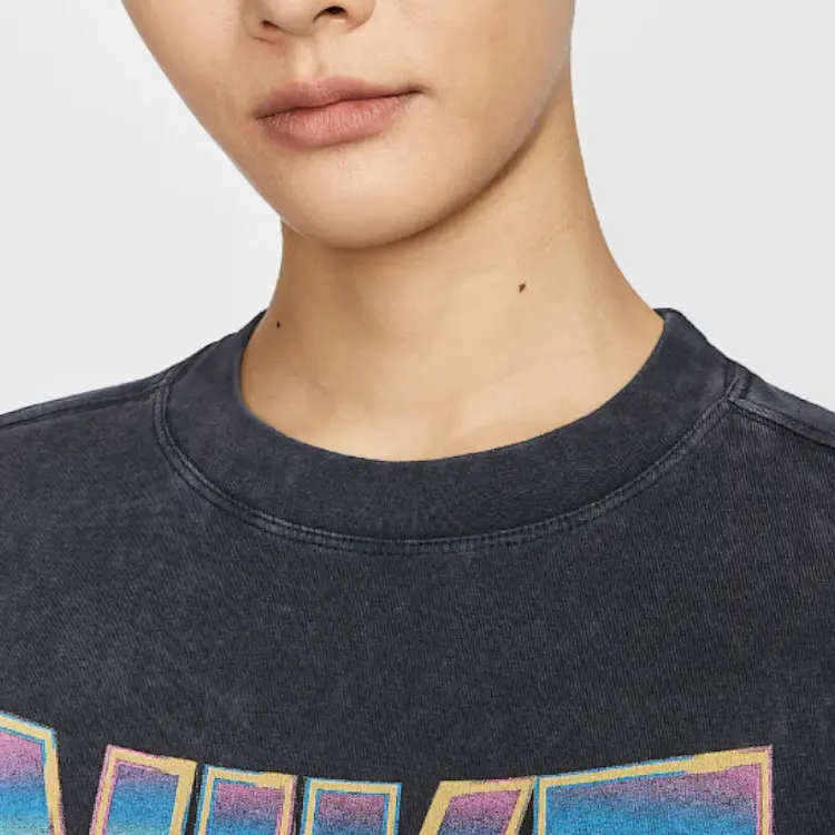 Футболка Nike Sportswear Oversized Short-Sleeve HF9692-010, черный — фото 4