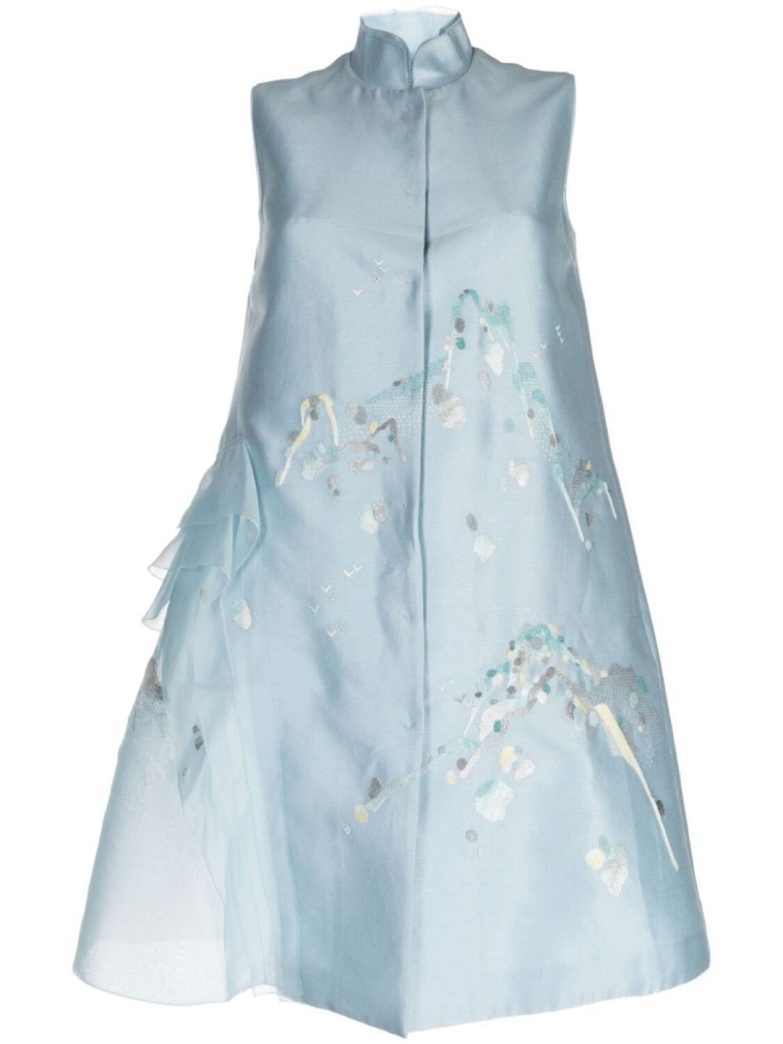 

Плащ Renascent Collection со вставками из органзы SHIATZY CHEN, синий