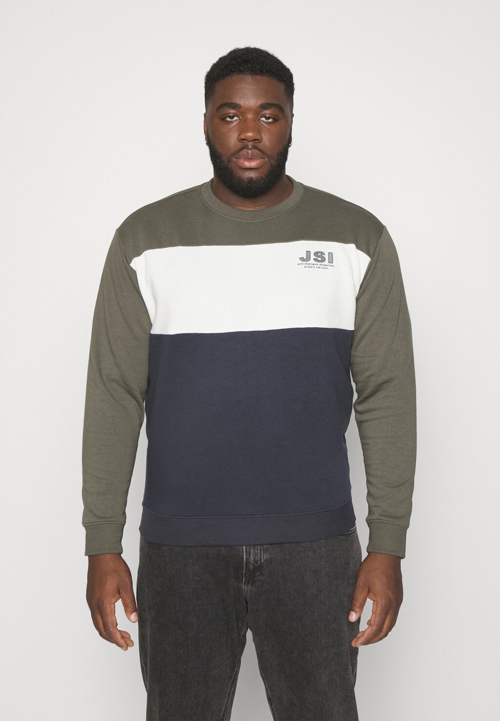 

Толстовка Color Block O Neck Jack's Sportswear, цвет army