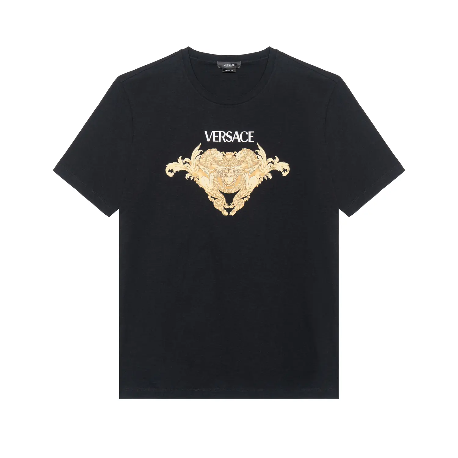 

VERSACE Футболка Men Baroque Logo черная, Черный, VERSACE Футболка Men Baroque Logo черная