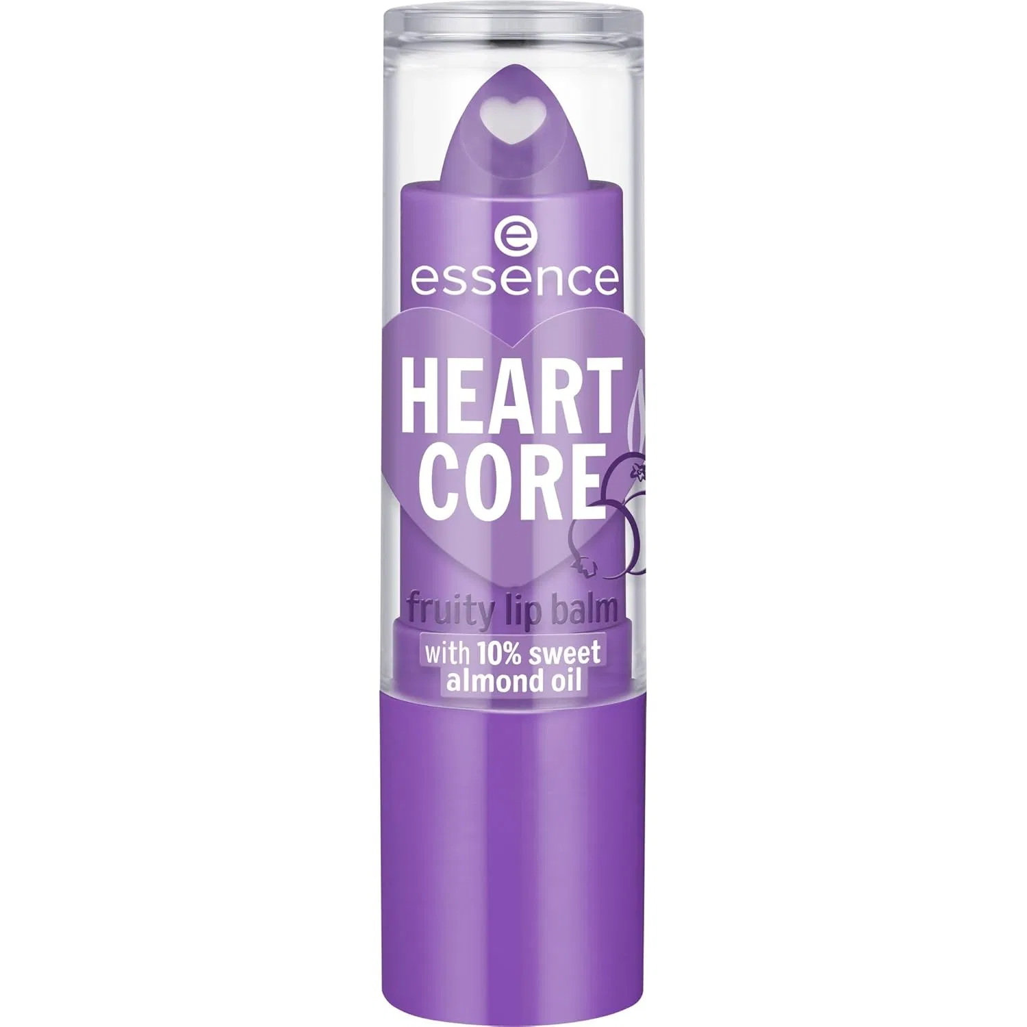 Фруктовый бальзам для губ «Heart Core» №06 от Essence, 2 шт. по 3 г Essence, 06 Amazing Acai