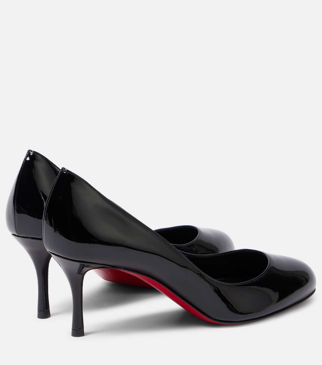 Туфли-лодочки Dolly 70 из лаковой кожи Christian Louboutin, Black/Lin Black — фото 2