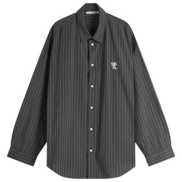 

Поплиновая рубашка Setar в полоску Acne Studios, белый