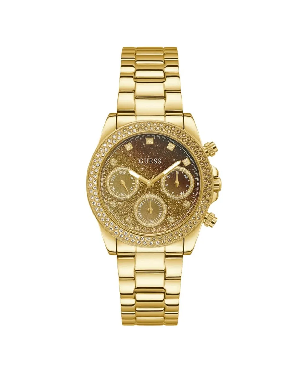 

Женские часы Sol GW0483L2 из стали и золотого ремешка Guess