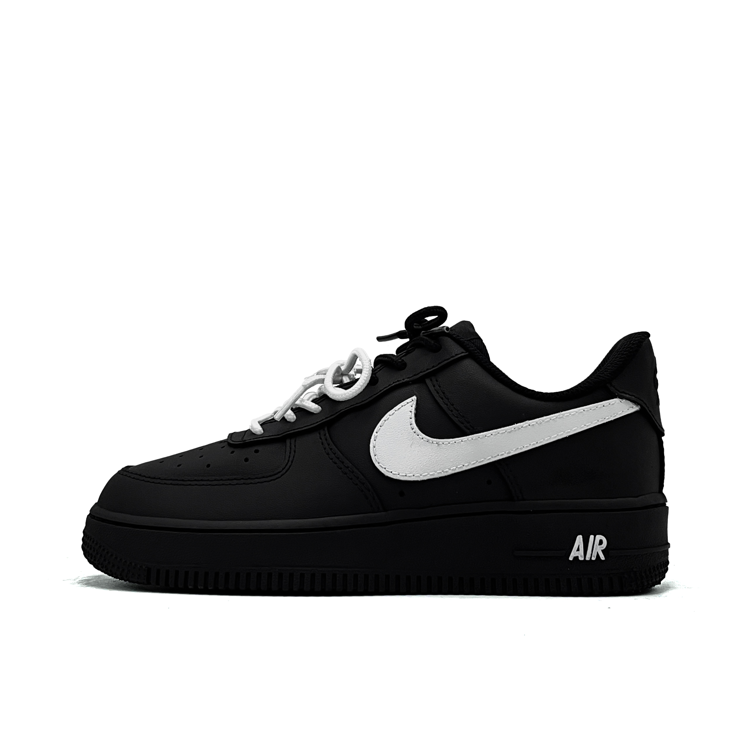 

Nike Кроссовки для скейтбординга Air Force 1 Hollow Order 2 Leather Abrasion Resistant Low top Unisex Black White