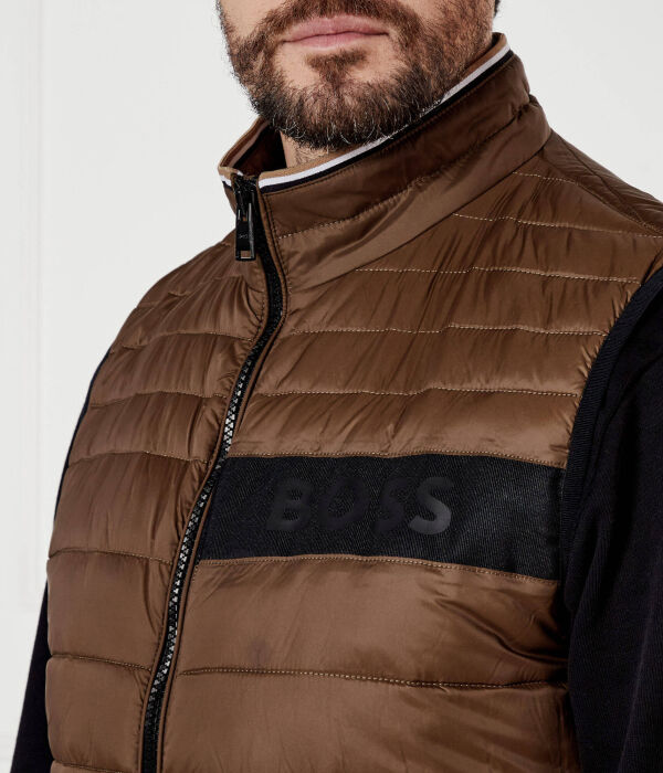 Рубашка без рукавов Regular fit Boss, коричневый — фото 4