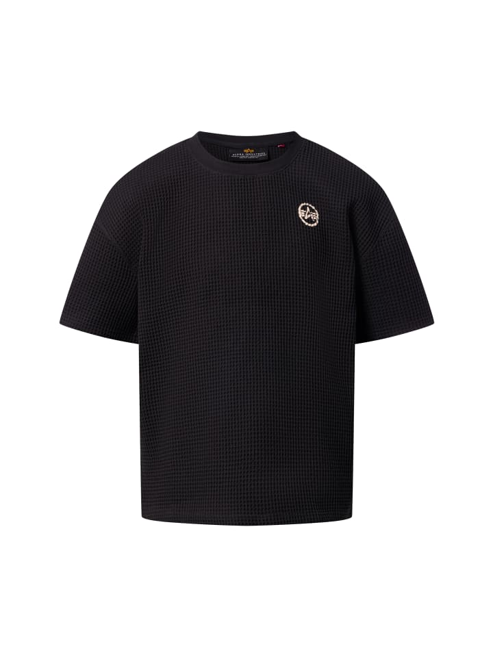 

Футболка Studio Waffle черного цвета Alpha Industries, Черный, Футболка Studio Waffle черного цвета Alpha Industries