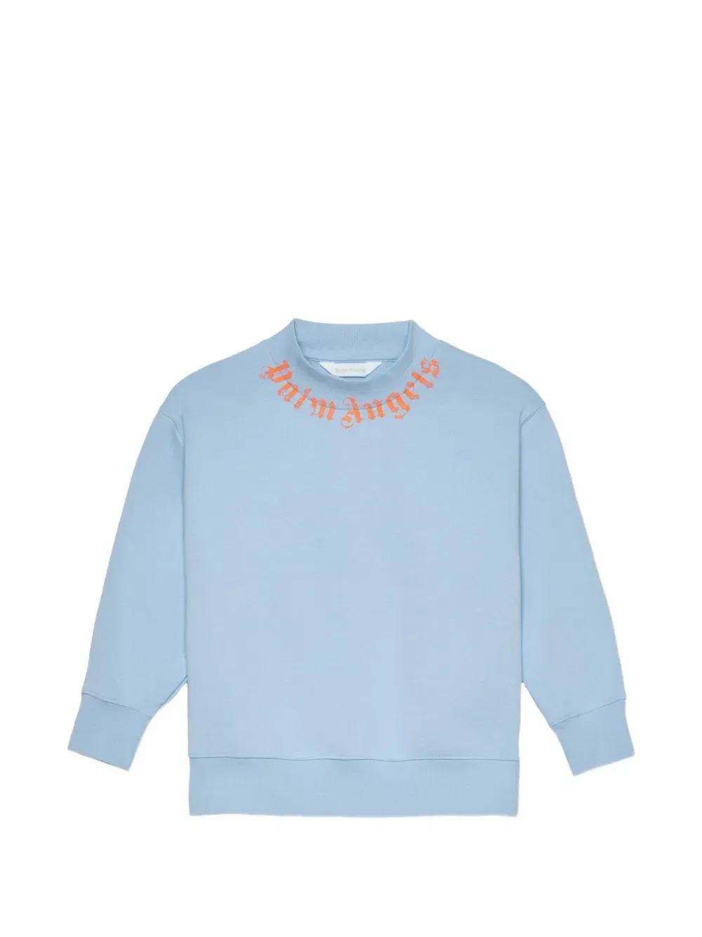 Свитшот с воротником Palm Angels Kids, синий