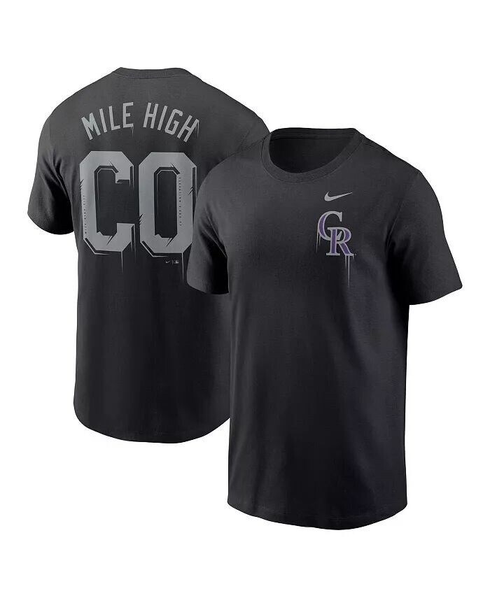 

Мужская черная футболка местной команды Colorado Rockies Mile High Nike