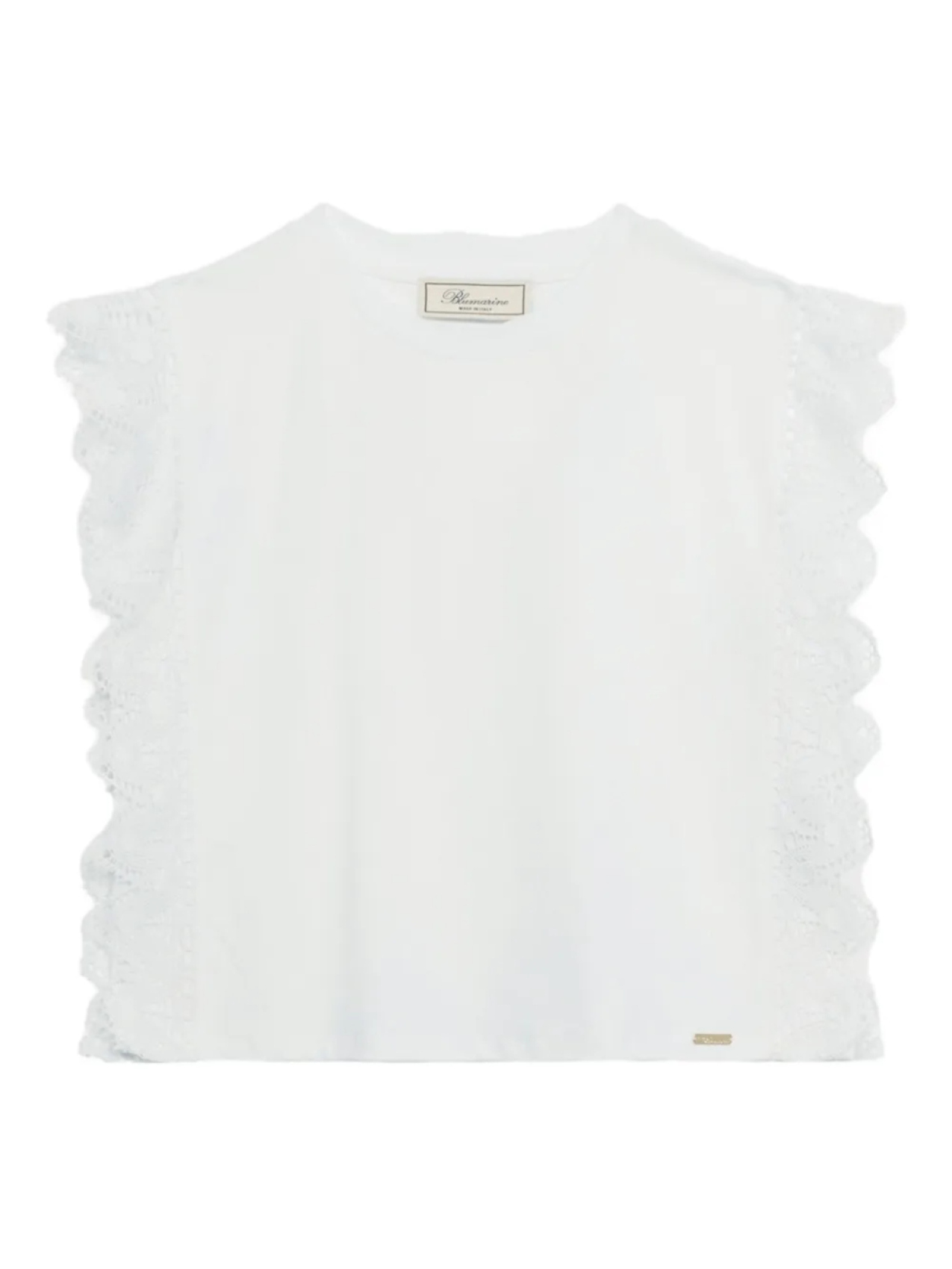 

Майка с кружевными деталями Blumarine, белый
