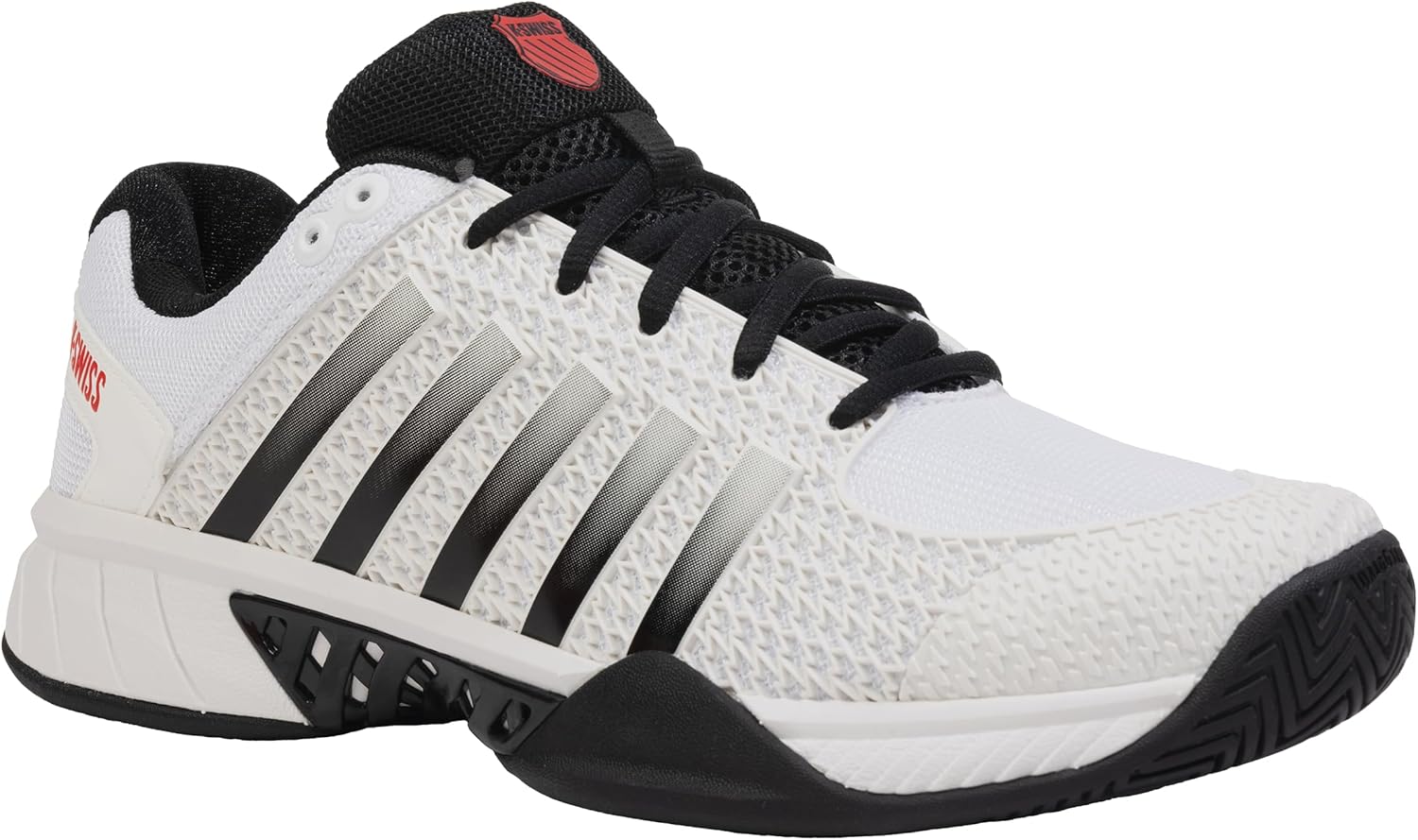 Мужские кроссовки K-Swiss Express Light для пиклбола, белый/черный/красный — фото 2